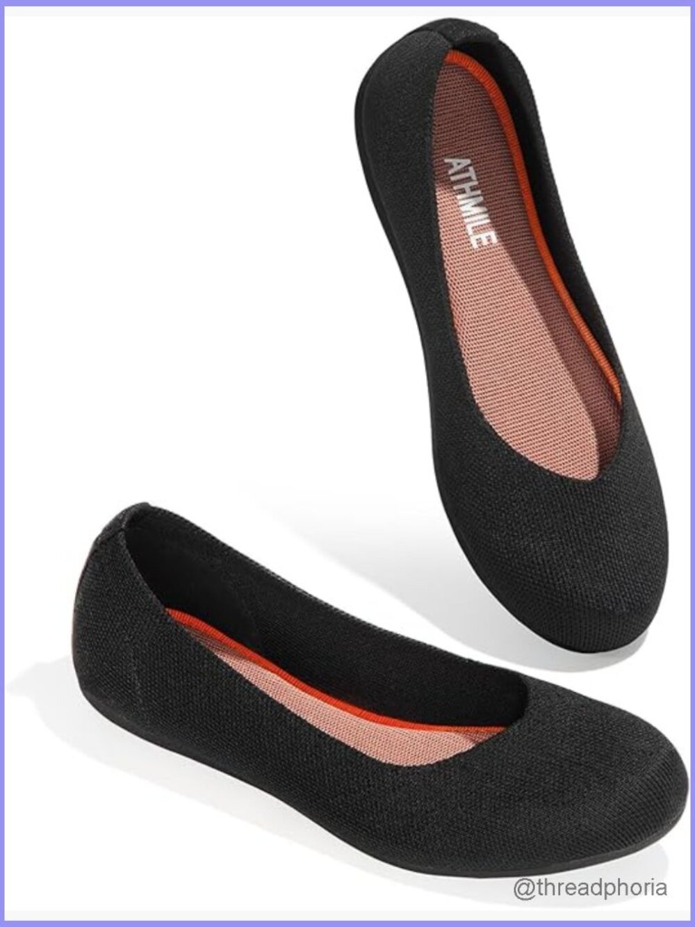 Women's Knit Ballet Flats Slip On Comfort Soft Work Wedding Shoes